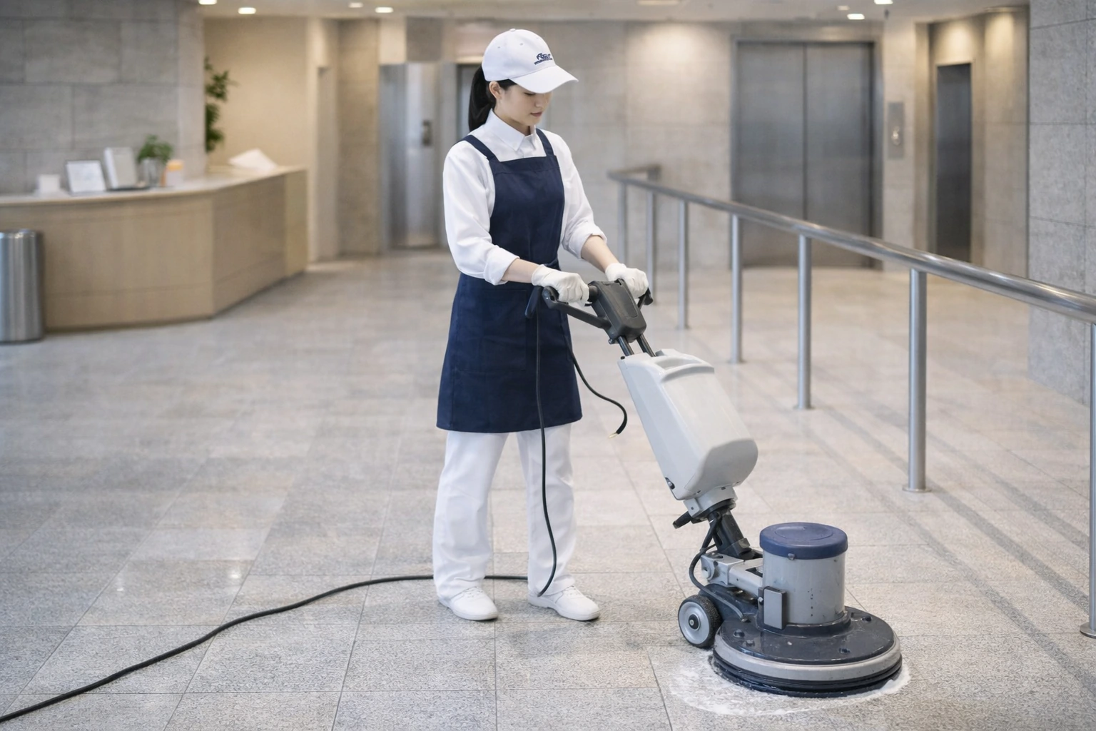 床メンテナンスの作業イメージ